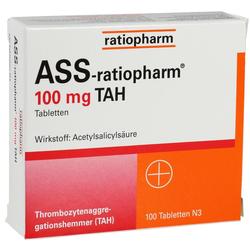 ASS RATIOPHARM 100MG TAH