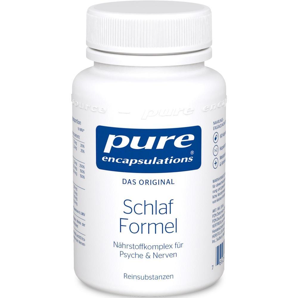 Eine Dose mit dem Aufdruck "pure encapsulations Schlaf Formel".